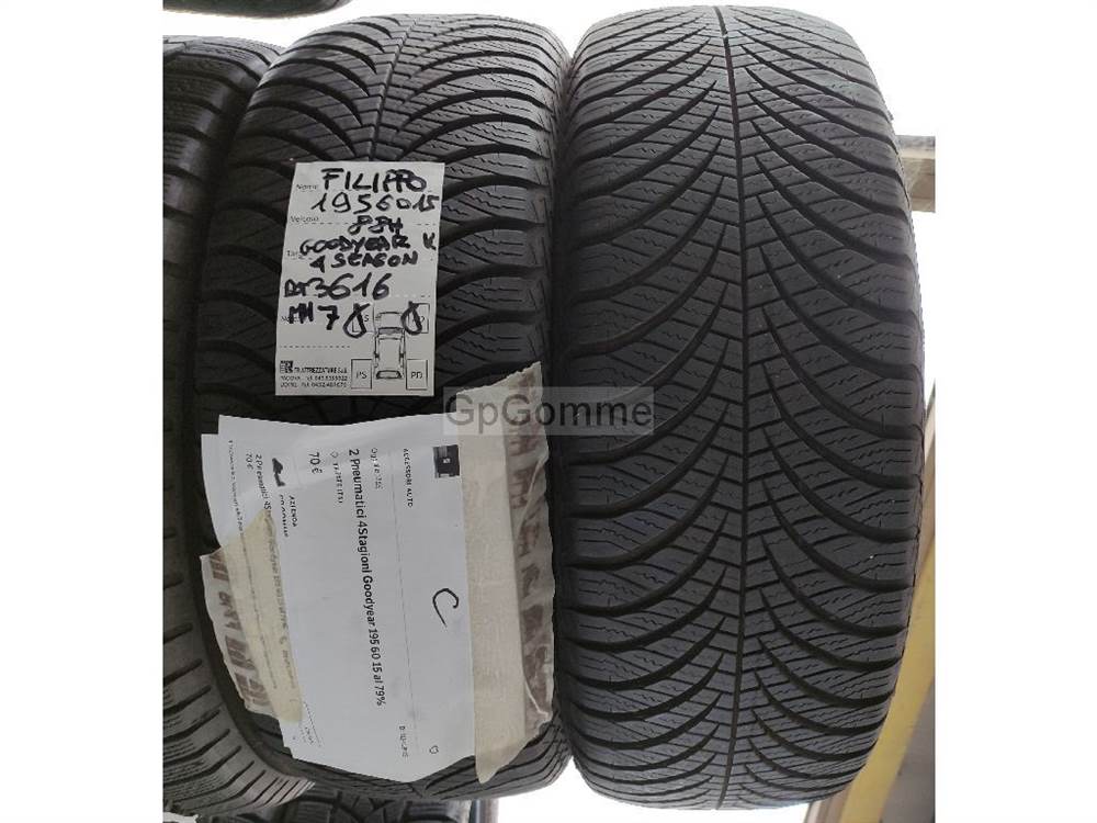 2 Pneumatici Goodyear 4stagioni 195 60 15 al 88%