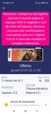 Biglietti Ultimo - Anteprima 2