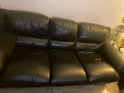 Divano letto in pelle