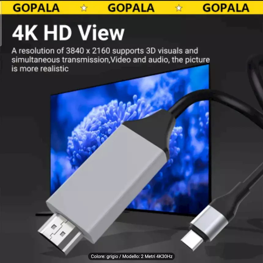 Cavetteria varia HDMI nuova contatti in oro