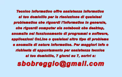 Tecnico informatico assistenza informatica