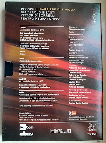 DVD musicale il Barbiere di Siviglia di Rossini Giampaolo Bi, come nuovo - Anteprima 2