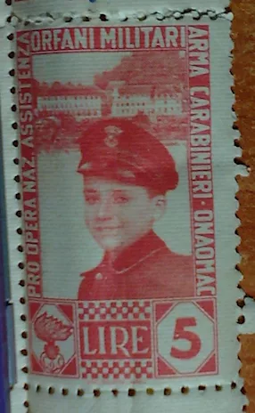 Chiudilettera francobolli erinnofili della Pro opera nazion