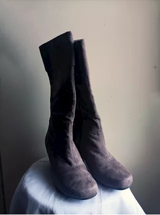 Stivaletti da donna in finta pelle n.40