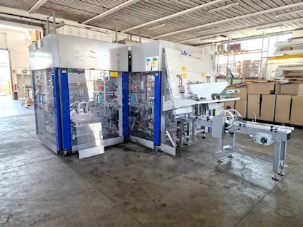 Formatrice riempitrice chiuditrice cartoni usata