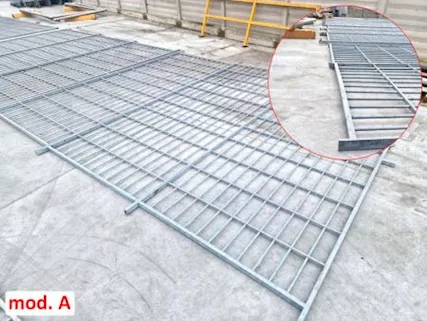 Inferriate zincate di grandi dimensioni usate, mod. B - Foto 4