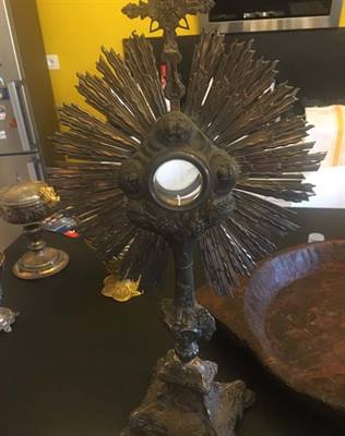 Foto 3 Turibolo ostensorio antichi arte sacra, ottime condizioni