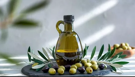 Olio di oliva EVO (extravergine di oliva) e olive da olio