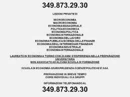 Ripetizioni di Macro/Microeconomia A TORINO 3498732930
