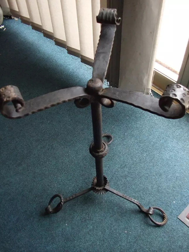 Bacile in rame con supporto in ferro - Foto 6