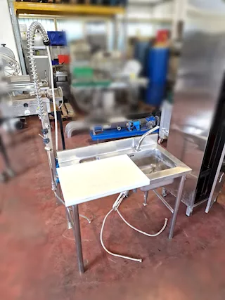 Tavolo lavorazione pesce usato