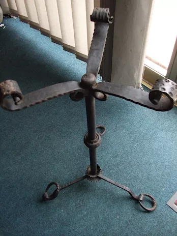 Bacile in rame con supporto in ferro - Foto 6