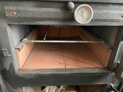 Forno a legna a doppia camera per pizza in acciaio