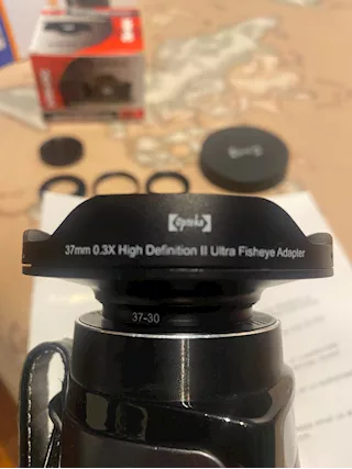 Opteka 37mm 0.3X HD grandangolo II Ultra Fisheye