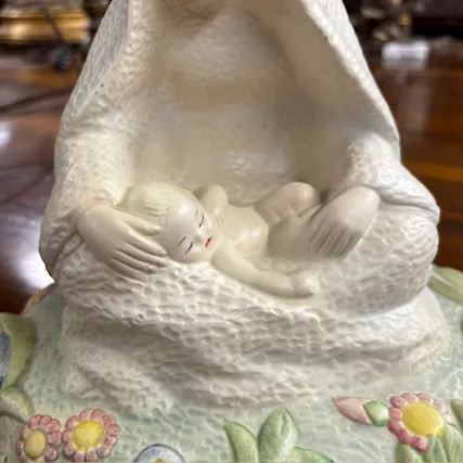 Madonna Del Giglio 1935 Lenci Torino. Disegno di Sandro, ottimo stato - Foto 5