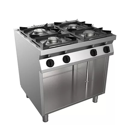 Cucina a gas 4 fuochi vano a giorno linea 70