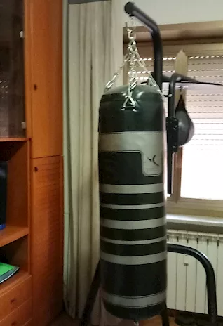 Sacco da boxe Domyos con supporto da terra