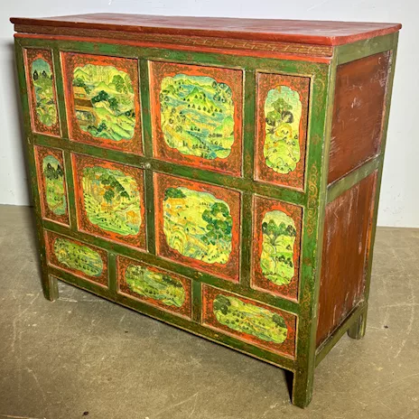 Antico mobile credenza tibetano primi 900