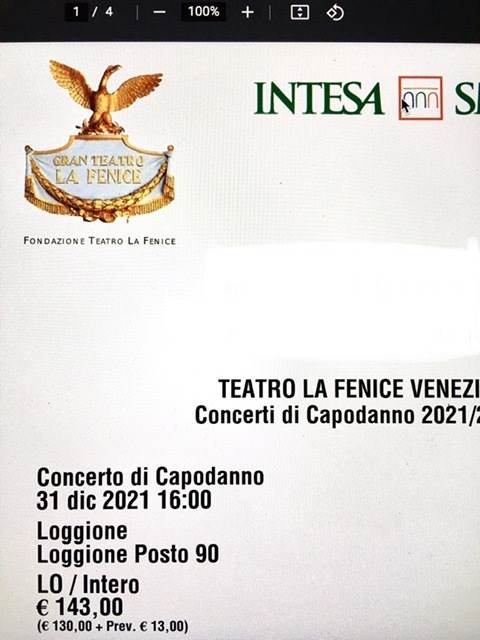 Concerto di Capodanno la Fenice Venezia 31 12 Veneto