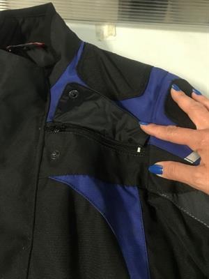 Spyke giacca moto Mod Ghost H2out Nuova Tg S, colore blu - Foto 6