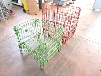 Gabbia in ferro plastificata usata