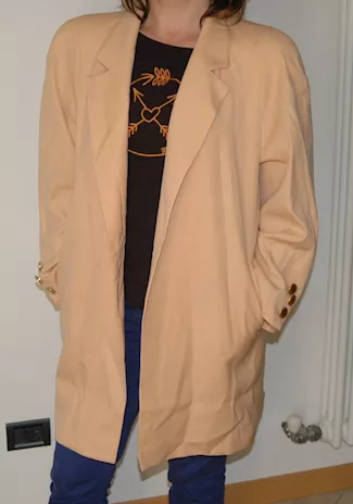 Taglia 44, spolverino donna, color salmone