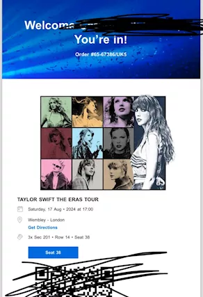 Taylor Swift Wembley -London 17 Agosto