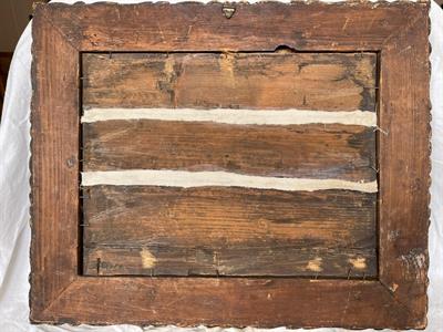 Dipinto di paesaggio, Pratesi, ottimo stato, in legno - Foto 4