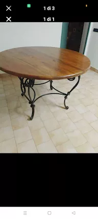 Tavolo tondo in legno