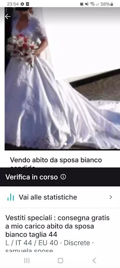 Abito da sposa bianco stile principessa