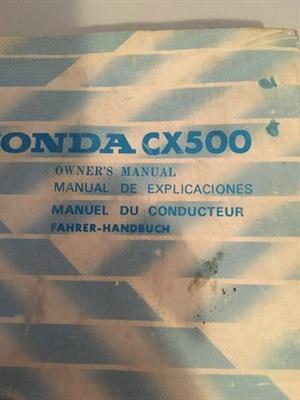 Libretto uso manutenzione Moto Honda CX500, in buone condizioni - Foto 3