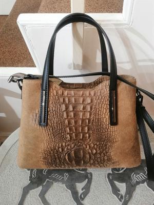 Borsa in pelle camoscio