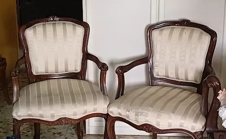 N. 2 poltroncine in stile liberty