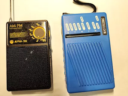 Radioline portatili MasterSonic e Alpha-Tek vintage