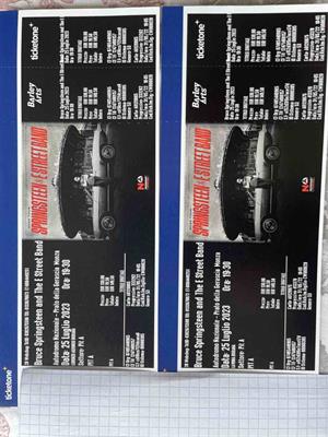 2 Biglietti Springsteen Monza 25/07/2023 PIT A