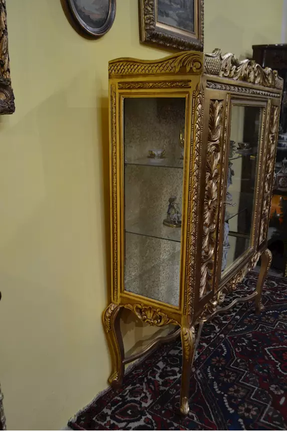 Cristalliera dorata stile barocco Luigi XV - Foto 11