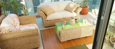 Set divani da esterno/interno in Rattan