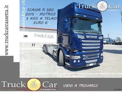 RIF.884 SCANIA R 580 - MOTRICE 3 ASSI A TELAIO - 2015 - EURO