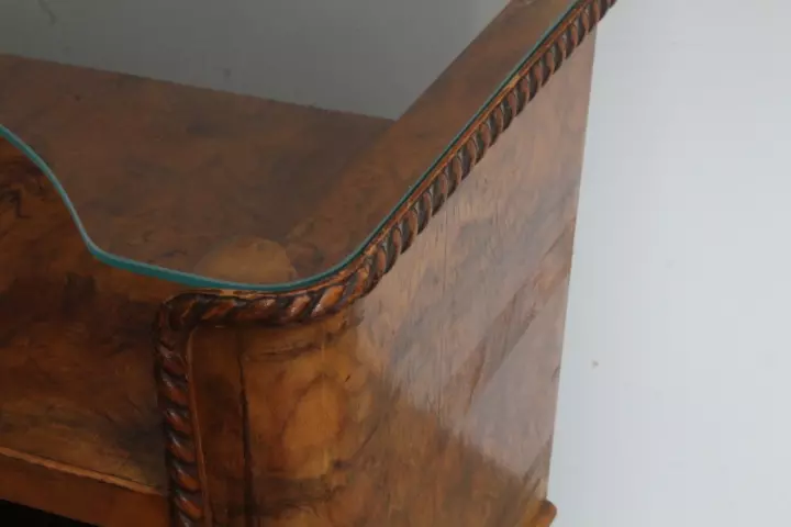Antica Coppia comodini 1945 art deco noce. Milano . Top, in legno - Foto 7