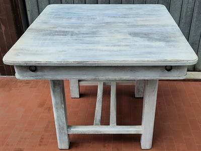 TAVOLO QUADRATO LEGNO MASSELLO 900 VINTAGE