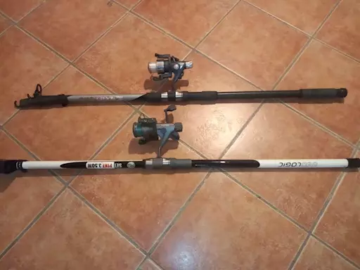 2 CANNE DA PESCA, GEOLOGIC, ESOX 300, COLOR NERO