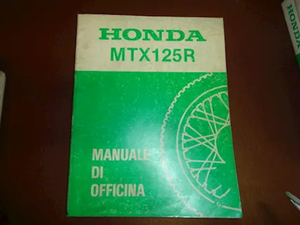MTX125R MANUALE OFFICINA X MANUTENZIONE HONDA