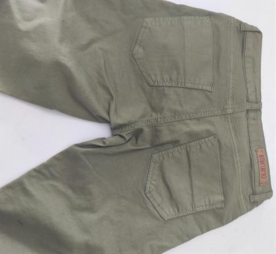 Pantaloni kontatto slim rotture ginocchio donna, modello military - Foto 3
