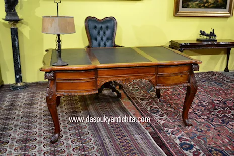 Scrivania diplomatica stile Chippendale cm 160