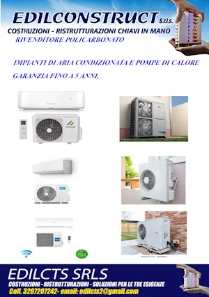 Istalazione aria condizionata, certficato FGAS