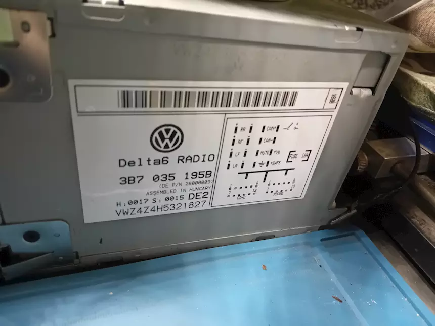 Foto 4Autoradio Delta 6 VW Bora Golf Passat Polo Sharan