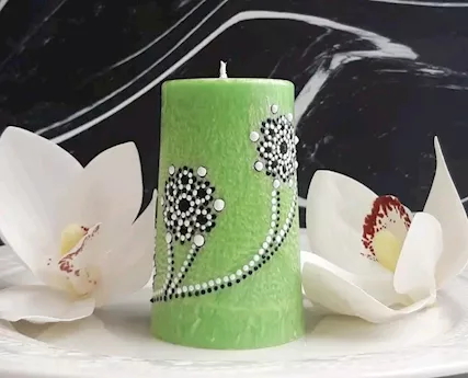 Candele dipinte a mano dalla Slovacchia