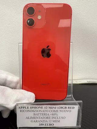 Apple Iphone 12 mini 128 red batteria +80%