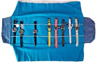 Rotolo custodia orologi, gioielli,