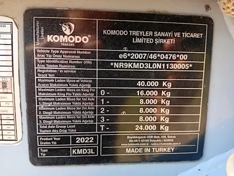Semirimorchio Komodo KMD3L - Anteprima 6